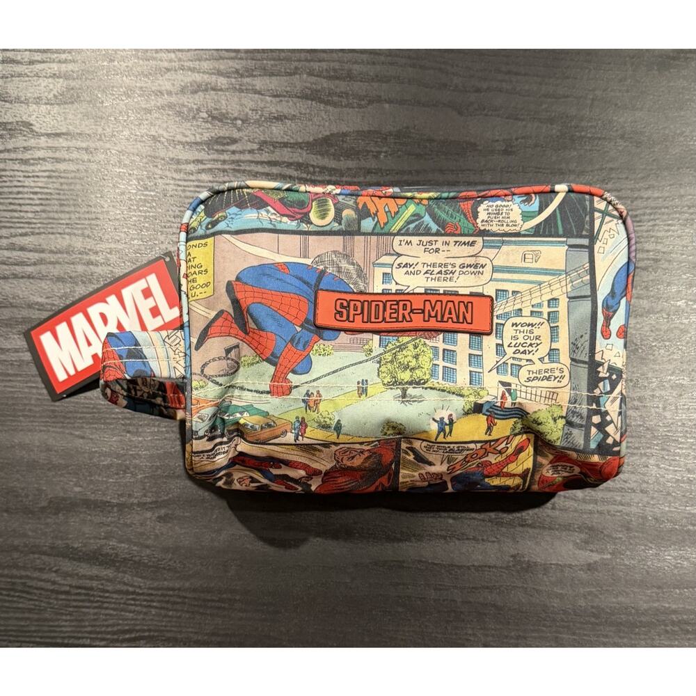 NEW Marvel Spider-Man Comic Strip Travel Toiletry Bag